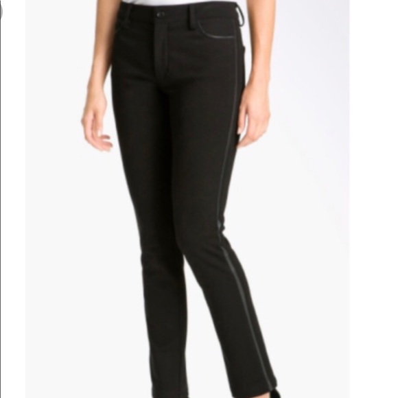 NYDJ Pants - NYDJ Ryan Faux Leather Trim Pants